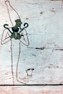 Osiris, bůh smrti, detail sarkofágu Lady of Madja, 18. dynastie od Unbekannt