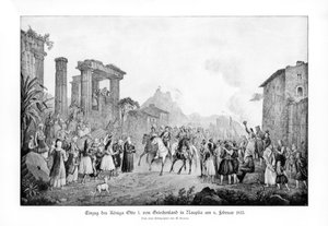 Otto I, král Řecka, přistání v Nauplia, 6. února 1833 1900 od Unbekannt