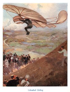 Otto Lilienthal, německý letec, počátek 20. století od Unbekannt