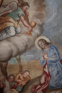 Kostel Panny Marie Nanebevzetí Panny Marie. Ježíš se modlí v Getsemani Cordon ve Francii od Unbekannt