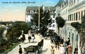 Před hotelem Hamilton, Bermudy, 1900 od Unbekannt