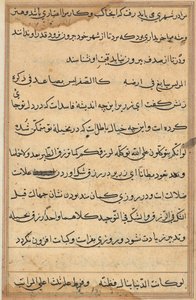Stránka z Příběhů papouška Tuti-nama: textová stránka, c. 1560. od Unbekannt