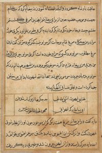 Stránka z Příběhů papouška Tuti-nama: textová stránka, c. 1560. od Unbekannt