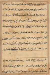 Stránka z Příběhů papouška Tuti-nama: textová stránka, c. 1560. od Unbekannt