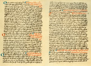 Stránky z kartuláře Osney Abbey, c1275 1886 od Unbekannt