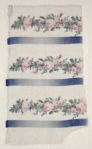 Malovaný pruh organdy, polovina 19. století. od Unbekannt