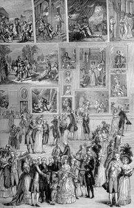 Výstava obrazů, Louvre, Paříž, 1737 1882-1884 od Unbekannt