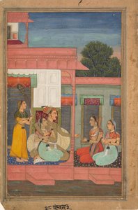 Panchama Ragini: Stránka ze série Ragamala Garland of Musical Modes, ca. 1640. od Unbekannt