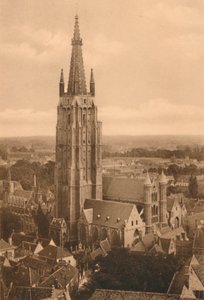 Panorama a kostel Notre-Dame, c1928 od Unbekannt
