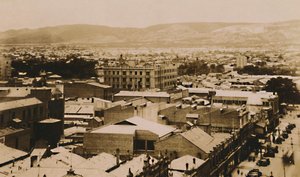 Panorama z Adelaide a kopců, jižní Austrálie, konec 19.-začátek 20. století od Unbekannt