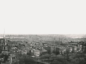 Panorama města Boston, USA, 1895. od Unbekannt