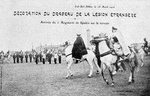 Defilace vlajky francouzské cizinecké legie, Sidi Bel Abbes, Alžírsko, 28. dubna 1906 od Unbekannt