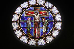 Paříž, Francie vitráže kostela Notre-Dame-du-Rosaire, Paříž, Francie od Unbekannt