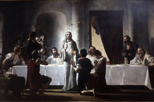 Paříž, Francie Kostel Saint-Francois-Xavier Poslední večeře Henri Lerolle od Unbekannt