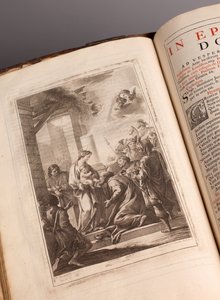 Farní muzeum. Misál v latině. Rytiny od Joachima Ballestera. Papír a kůže. 18. století. od Unbekannt