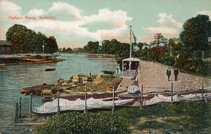Parkers Ferry, Surbiton, c1907 od Unbekannt