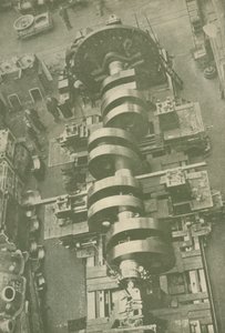 Část klikového hřídele M.V. Britannic White Star, 27 000 tun, c1930. od Unbekannt