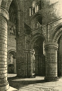 Část lodi, Carlisle Cathedral, 1898. od Unbekannt