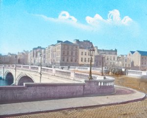 Patricks Bridge ukazuje sochu otce Mathewse, c1910 od Unbekannt