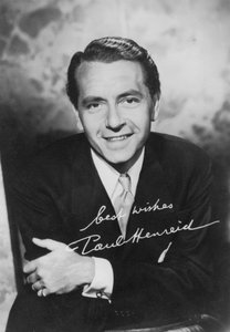 Paul Henreid 1908-1992, americký herec a režisér rakouského původu, c1940 od Unbekannt