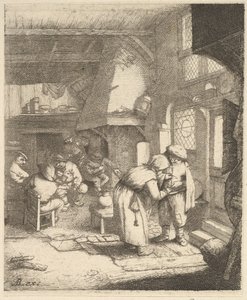 Rolník platící svůj účet, 1610-85. od Unbekannt