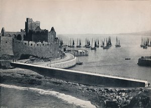 Peel - Starý hrad a přístav, 1895 od Unbekannt