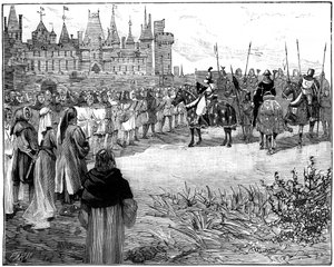 Philip the Fair hodnotí pět tisíc Pařížanů připravených nést zbraně, c1285-1314 1882-1884 od Unbekannt
