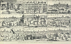 Obrazové vyobrazení Velkého moru, 1665 od Unbekannt