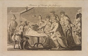 Obrázek Evropy za červenec 1772, 1772 od Unbekannt