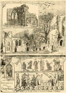 Malebné kousky z Easby Abbey, 1898. od Unbekannt
