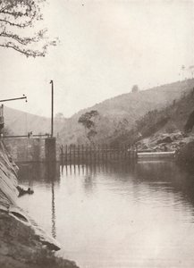 Pirahy Diversion Dam z proti proudu Rio Light and Power Works, 1914 od Unbekannt