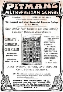 Pitmans Metropolitan School, 1906. od Unbekannt