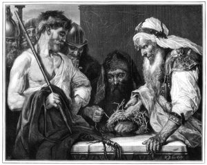 Pletení trnové koruny, 1875 od Unbekannt