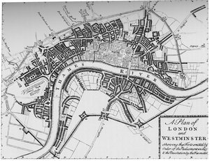 Plán Londýna a Westminsteru, 1749 1903 od Unbekannt