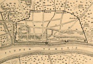 Plán římského Londýna, 1897. od Unbekannt