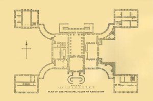 Plán hlavního patra Kedleston, 1925. od Unbekannt
