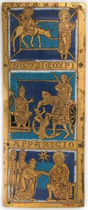 Deska z přenosného oltáře s výjevy z Ježíšova života, německy, ca. 1160-80. od Unbekannt