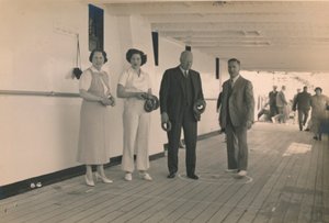 Hraní quoitů na palubě SS Arandora Star, 1936 od Unbekannt