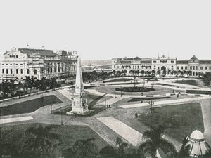 Plaza de la Victoria, Buenos Aires, Argentina, 1895. od Unbekannt