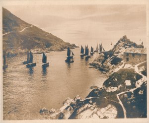 Polperro Harbour & Peak Rocks, 1927 od Unbekannt