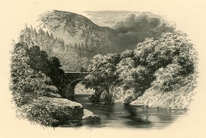 Pont Aberglaslyn, Severní Wales, c1890. od Unbekannt