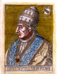 Papež Innocent VII c1336-1406, c19. století od Unbekannt