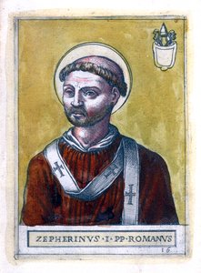 Papež Zephyrinus I od Unbekannt