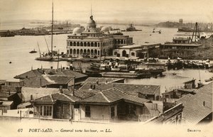 Port-Said. - Celkový pohled na přístav. - LL., c1918-c1939. od Unbekannt