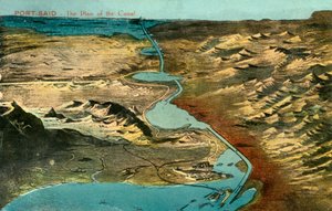Port-Said - Plán kanálu, c1918-c1939. od Unbekannt