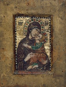 Přenosná ikona s Pannou Eleousou, byzantská, počátek 13. století. od Unbekannt