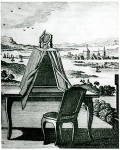 Přenosný stan typu camera obscura, 1764 od Unbekannt