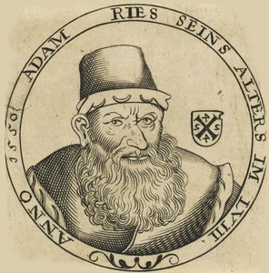 Portrét Adama Riese 149293-1559, ca. 1600. od Unbekannt