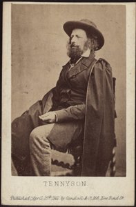 Portrét Alfreda, Lord Tennyson 1809-1892, 1861. od Unbekannt