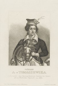 Portrét Antoniny Tomaszewské 1814-1883, c. 1850. od Unbekannt